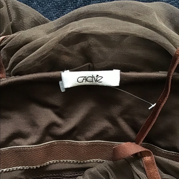 Cache brown tank top - Picture 6 of 7